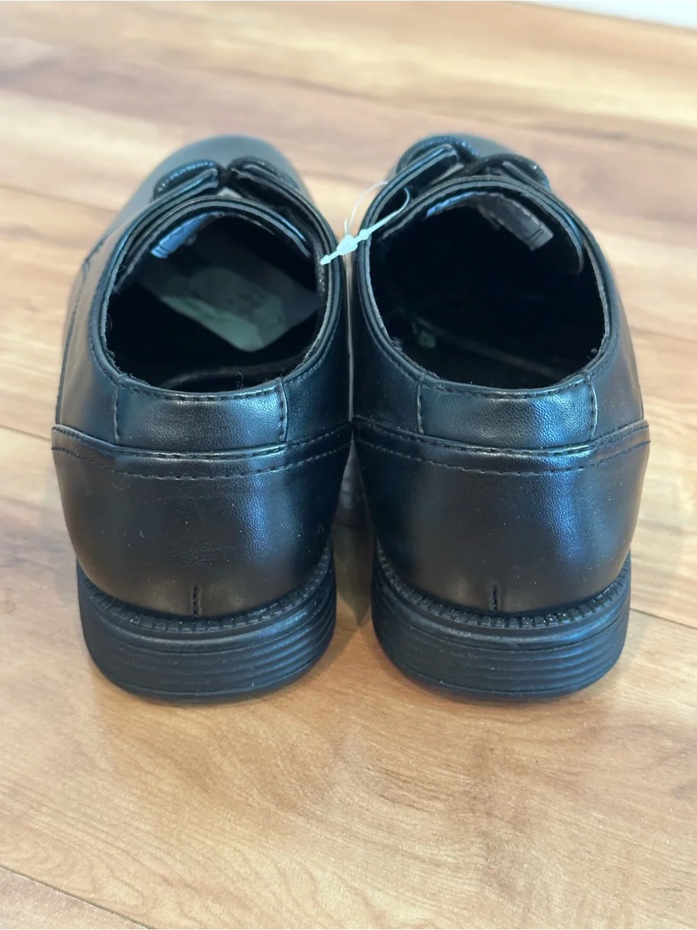 NWT Perry Ellis Portfolio Lawrence GP Boys Dress Shoes Black Size 13 Ultra Foam